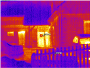 termovizní snímek domu